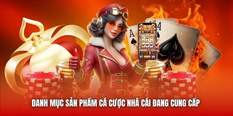 Danh mục sản phẩm cá cược nhà cái đang cung cấp